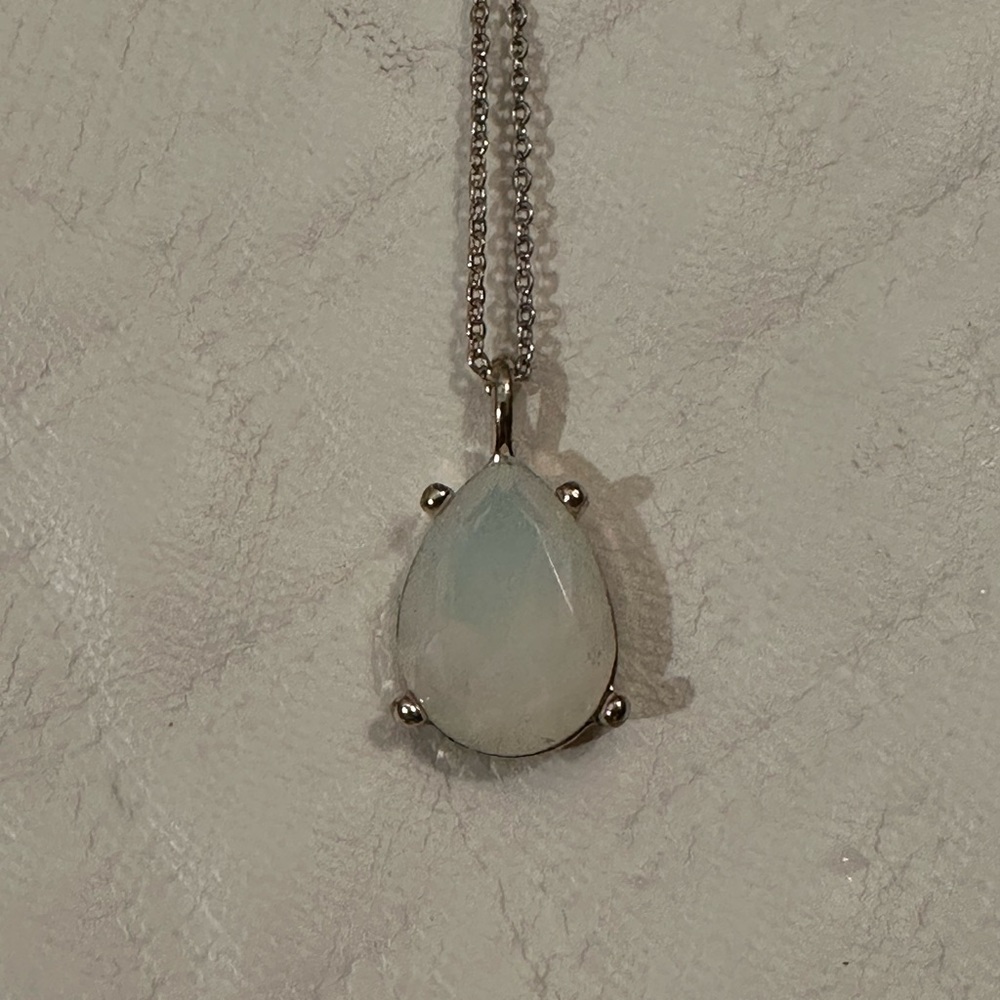 LOFT white pendant necklace